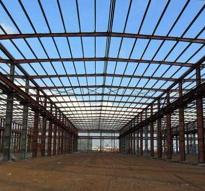 Low cost prefabrication work shop Steel structure workshop